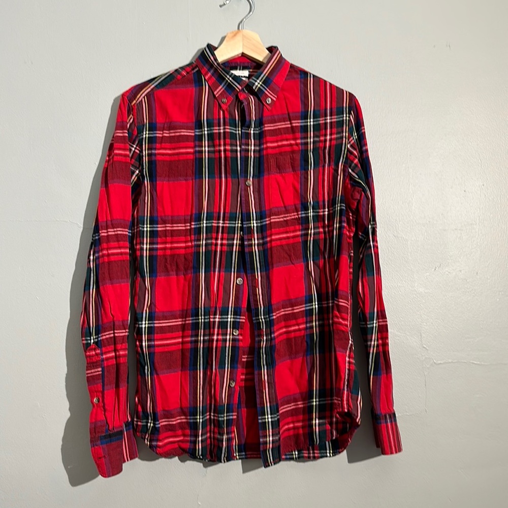 Set of 2 - Holiday Plaid Old Navy Button Down Shirts (Men’s S)